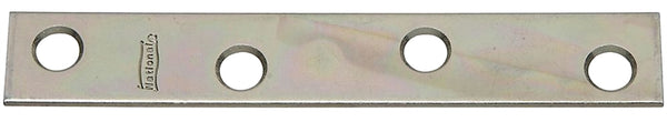 National Hardware N114-405 Mending Brace, 4 in L, 5/8 in W, 0.08 in Gauge, Steel, Zinc, Screw Mounting