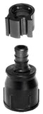 Flair-It PEXLOCK 30865 Pipe Adapter, 1/2 x 7/8 in, Ballcock, Polysulfone, Black, 100 psi Pressure