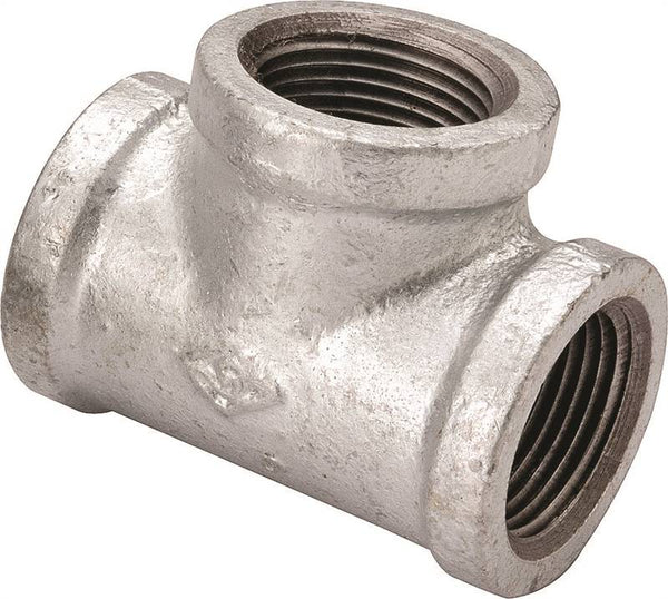 ProSource PPG130R-32X20 Pipe Tee, 1-1/4 x 1-1/4 x 3/4 in, FIPT, Malleable Steel, SCH 40 Schedule