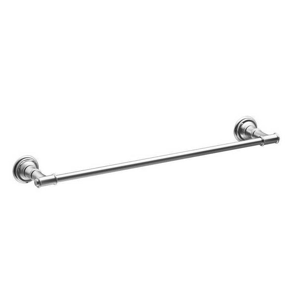 Moen DN9124CH Towel Bar, 24 in L Rod, Aluminum, Chrome, Surface Mounting