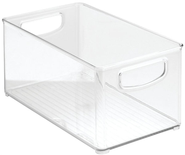 iDESIGN 64530 Stackable Kitchen Bin, Plastic, Clear, 6 in W, 5 in H, 10 in L