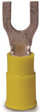 GB 10-116 Spade Terminal, 600 V, 12 to 10 AWG Wire, #8 to 10 Stud, Vinyl Insulation, Yellow