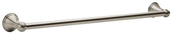 Moen DN8424BN Towel Bar, 24 in L Rod, Aluminum, Brushed Nickel, Surface Mounting