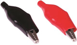 GB 14-078 Alligator Clip, 7/16 in Jaw Opening, 22 to 14 AWG Wire, Vinyl Insulation, Black/Red