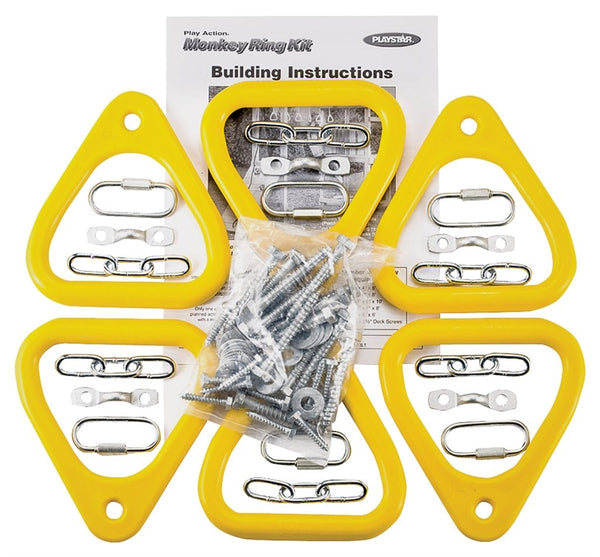 PLAYSTAR PS 7744 Monkey Ring Kit, Polyethylene, Yellow