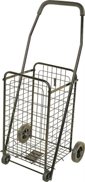 Simple Spaces TPG-G80033L Shopping Cart, 19 in OAW, 36 in OAH, 1-Shelf, Steel Shelf, Black Shelf