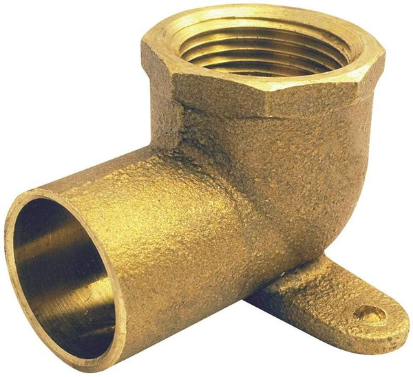 EPC 10156856 Pipe Elbow, 1/2 in, Sweat x Female, 90 deg Angle, Brass