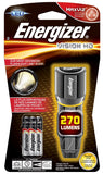 Energizer EPMHH32E Flashlight, AAA Battery, LED Lamp, 250 Lumens, 80 m Beam Distance, 2.5 hr Run Time, Silver