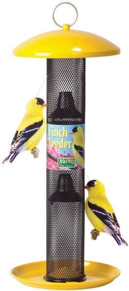Perky-Pet NO/NO YSSF00346 Wild Bird Feeder, 18-13/16 in H, 1.5 lb, Metal, Yellow, Powder-Coated, Hanging Mounting