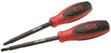 GB SCE-3262 Screwdriver Set, 2-Piece, Vanadium Steel, Red