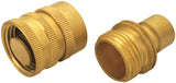 Landscapers Select GB9615 Hose Connector, 3/4 in, Male and Female, Brass, Brass