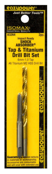 EAZYPOWER 83264 Tap and Drill Set, Titanium