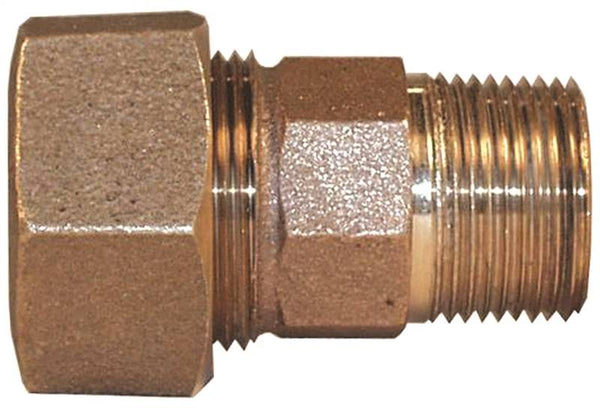 Legend T-4350NL Series 313-145NL Pipe Coupling, 1 in, Compression x MNPT, Bronze, 100 psi Pressure