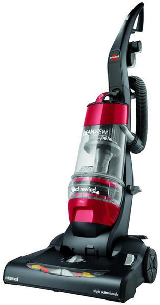 BISSELL CleanView 1319 Vacuum Cleaner, Multi-Level Filter, 27 ft L Cord, Red Housing
