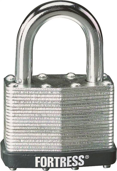 Master Lock 1803T Padlock, Keyed Alike Key, 1/4 in Dia Shackle, 7/8 in H Shackle, Steel Shackle, Steel Body, Laminated