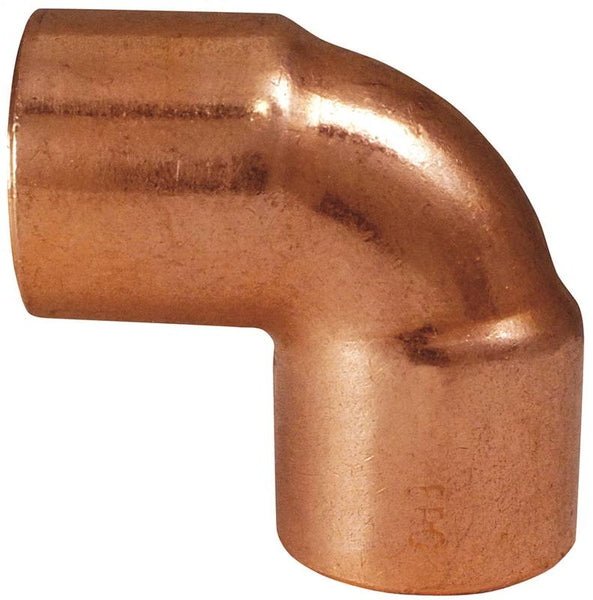 EPC 82503 Pipe Elbow, 1/2 in, Sweat, 90 deg Angle, Copper