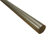 K & S 87139 Decorative Metal Rod, 1/4 in Dia, 12 in L, Stainless Steel