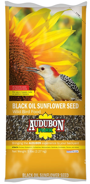 Audubon Park 12259 Black Oil Sunflower Seed, 5 lb
