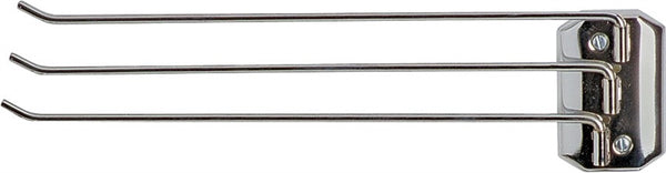 DECKO 38190 Towel Bar, 13-1/2 in L Rod, Steel, Chrome, Surface Mounting