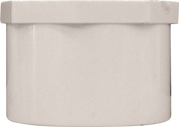 LASCO 449012BC Pipe Plug, 1-1/4 in, Spigot, PVC, White, SCH 40 Schedule