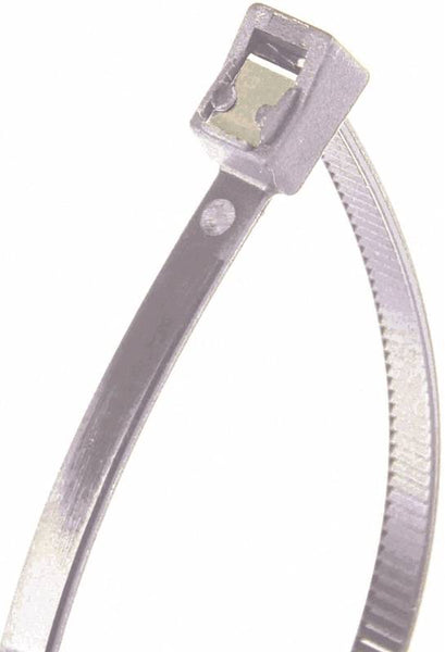 GB 45-311SC Cable Tie, Double-Lock Locking, 6/6 Nylon, Natural