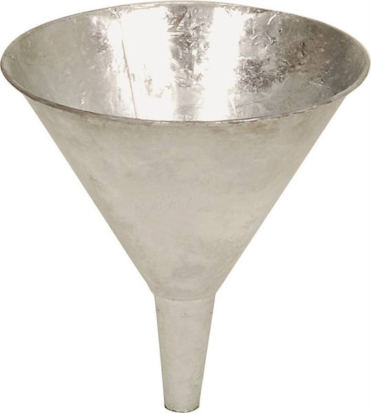 Behrens GF52 Funnel with Screen, 2 qt Capacity, Galvanized Steel, 7-3/4 in H