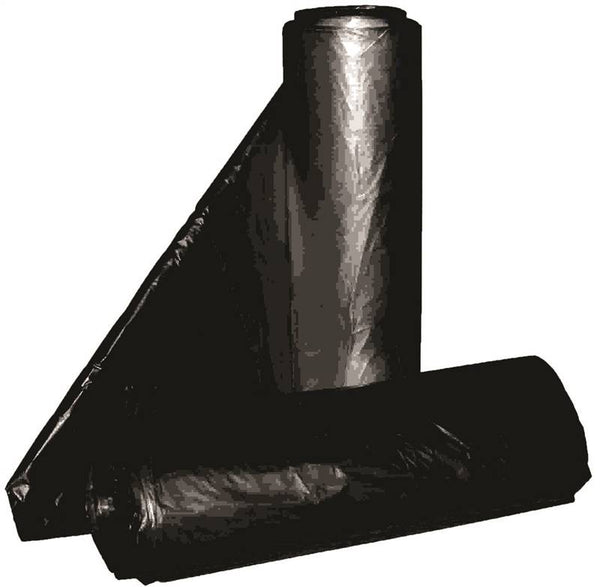 ALUF PLASTICS RCT-60 Royal Crown Top Liner, 38 x 58 in, 55 to 60 gal Capacity, Metalocene Blend, Black