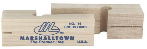 Marshalltown 86 Line Block, 3-3/4 in L, Wood