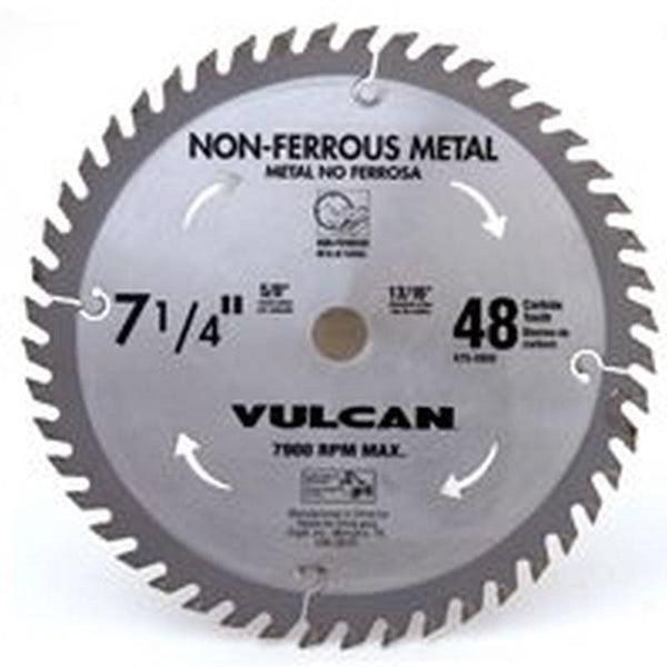 Vulcan 410761OR Circular Saw Blade, 7-1/4 in Dia, 5/8 and 13/16 Diamond in Arbor