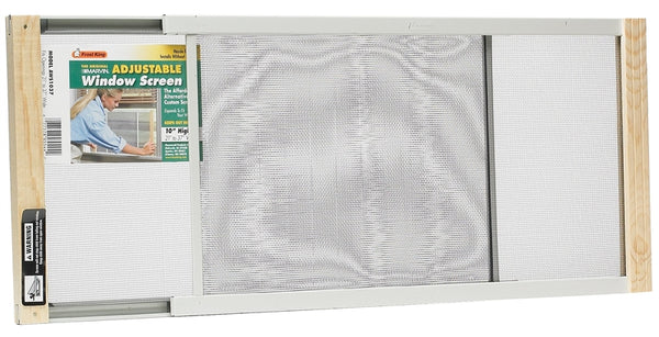 Frost King W.B. Marvin AWS1037 Window Screen, 10 in L, 21 to 37 in W, Aluminum