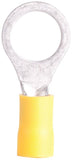 GB 21-109 Ring Terminal, 600 V, 12 to 10 AWG Wire, 7/16 to 1/2 in Stud, Vinyl Insulation, Yellow