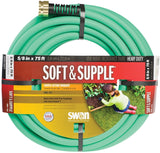 SWAN SNSS58075 Garden Hose, 75 ft L, Rubber/Vinyl, Green