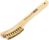 Forney 70491 Scratch Brush, 0.006 in L Trim, Brass Bristle