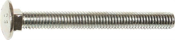 MIDWEST FASTENER 01055 Carriage Bolt, 1/4-20 in Thread, NC Thread, 2 in OAL, Zinc, 2 Grade