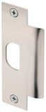 Defender Security U 9483 Door Strike Plate, 4-7/8 in L, 1-1/4 in W, Stainless Steel, Brushed