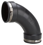 ProSource QL-400 Qwik Pipe Elbow, 4 in, 90 deg Angle, PVC, Black