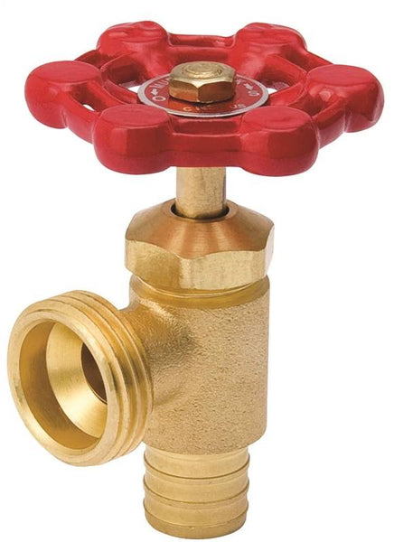 B & K ProLine Series 102-013 Boiler Drain Valve, 1/2 in Connection, PEX, 125 psi Pressure, Brass Body