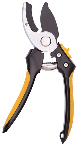 Landscapers Select GP1409 Pruning Shear, 1/2 in Cutting Capacity, Steel Blade, Aluminum Handle, Cushion-Grip Handle