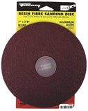 Forney 71655 Sanding Disc, 7 in Dia, 7/8 in Arbor, Coated, 50 Grit, Coarse, Aluminum Oxide Abrasive