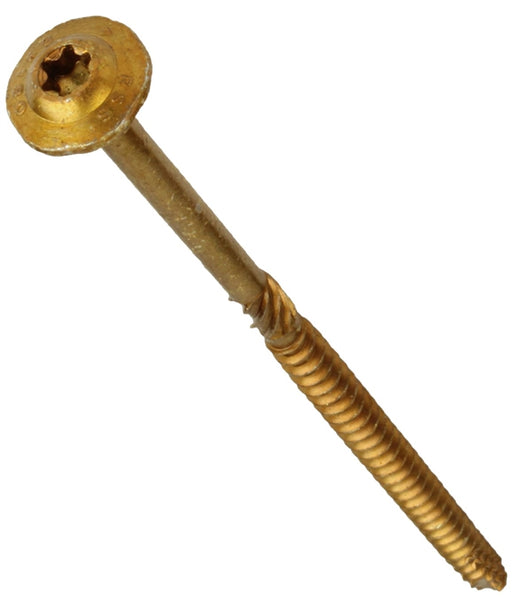Ramset RSS 11137 Structural Screw, 3-1/8 in L, W-Cut Thread, Washer Head, Recessed Star Drive, Zip-Tip Point, Steel