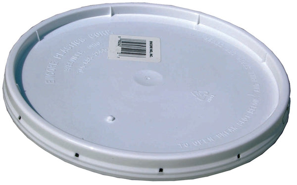 ENCORE Plastics 20000 Gasketed Lid, HDPE, White