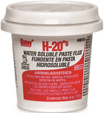Oatey H-20 Series 30131 Water Soluble Flux, 4 oz, Paste, Light Yellow