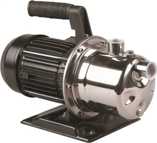 Simer 2825SS Utility Pump, 1-Phase, 9.8 A, 115 V, 1 hp, 1 in Outlet, 10 gpm, Stainless Steel