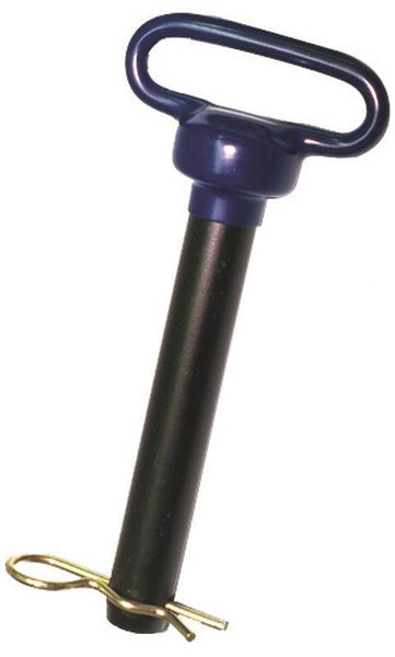 SpeeCo S70083200 Hitch Pin, 3/4 in Dia Pin, 9-1/2 in L, 6-1/2 in L Usable, 8 Grade, Steel, Powder-Coated