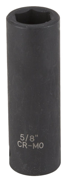 Vulcan Deep Impact Socket, 5/8 in Socket, Black Phosphate