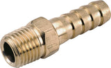 Anderson Metals 129 Series 757001-0806 Hose Adapter, 1/2 in, Barb, 3/8 in, MPT, Brass