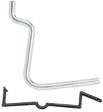 National Hardware N180-003 Peg Hook, 1-1/2 in, 1/8, 1/4 in Opening, Steel, Zinc