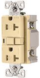 Eaton Wiring Devices TRAFCI20V AFCI Receptacle, 2 -Pole, 20 A, 125 V, Back, Side Wiring, NEMA: 5-20R, Ivory