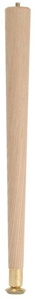 Waddell 2506 Table Leg, 5-1/2 in H, Hardwood, Smooth Sanded