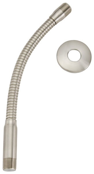Plumb Pak K780BN Shower Arm and Flange, 11-1/2 in L, Stainless Steel, Brushed Nickel